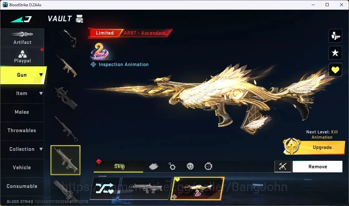 Blood Strike Accounts ASIA | 2 LIMITED:Origin12,AR97|NAME CARD|4 COLLAB image 5