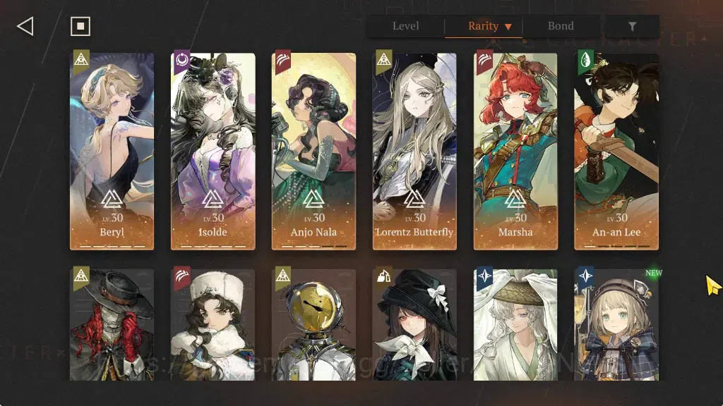 Reverse: 1999 Accounts Endgame GLOBAL|Lvl 55|Premium Team Lingering Glow|18(*6 Crew)(2 Limit)|[Beryl P5,Anjo P3]+PSY,Isolde 4