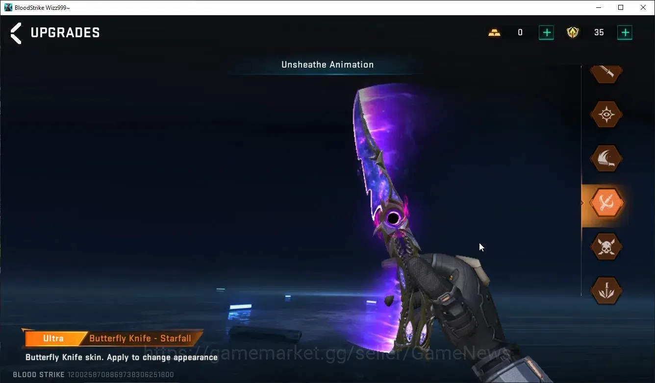 Blood Strike Accounts ASIA|MELEE Butterfly Knife-Starfall + 5 Legendary  image 7