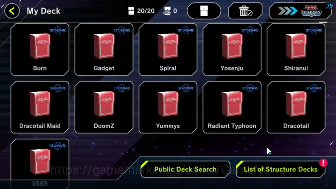 Yu-Gi-Oh! Master Duel Accounts Lv 18 | 20 Deck |RadiantTyphoon, VSK9,Dracotail,Do image 3