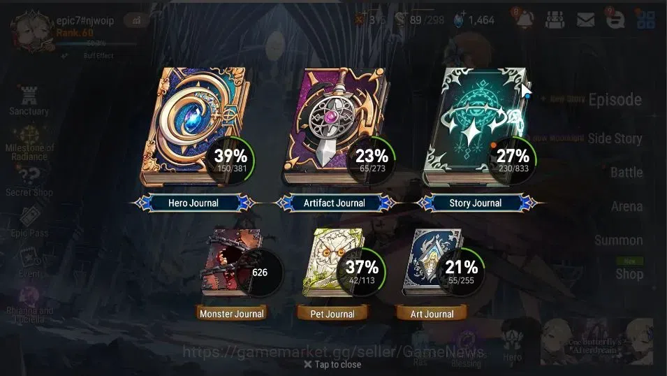 Epic Seven Accounts GLOBAL Unverif|NewEra|9 ML(Rhiana&Luciel,NM Luna,E image 3