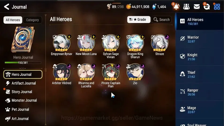 Epic Seven Accounts GLOBAL Unverif|NewEra|9 ML(Rhiana&Luciel,NM Luna,E image 4