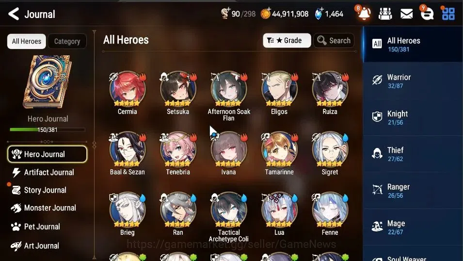 Epic Seven Accounts GLOBAL Unverif|NewEra|9 ML(Rhiana&Luciel,NM Luna,E image 5