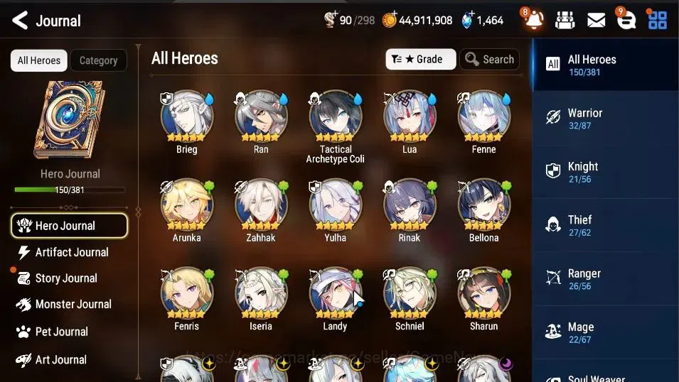 Epic Seven Accounts GLOBAL Unverif|NewEra|9 ML(Rhiana&Luciel,NM Luna,E image 6
