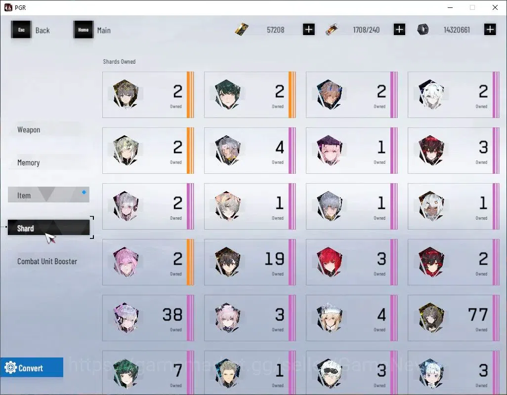Punishing: Gray Raven Accounts Asia|Lv 88|57,2K BC+18,3K YC+11,4K BlueC|S Epitaph image 9