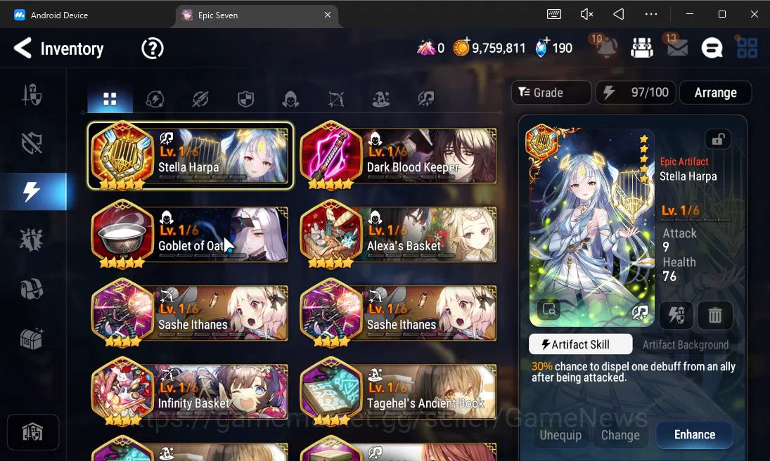 Epic Seven Accounts GLOBAL Unverif|Starter|3 ML(LR Krau,M Chloe,EW Lud image 4