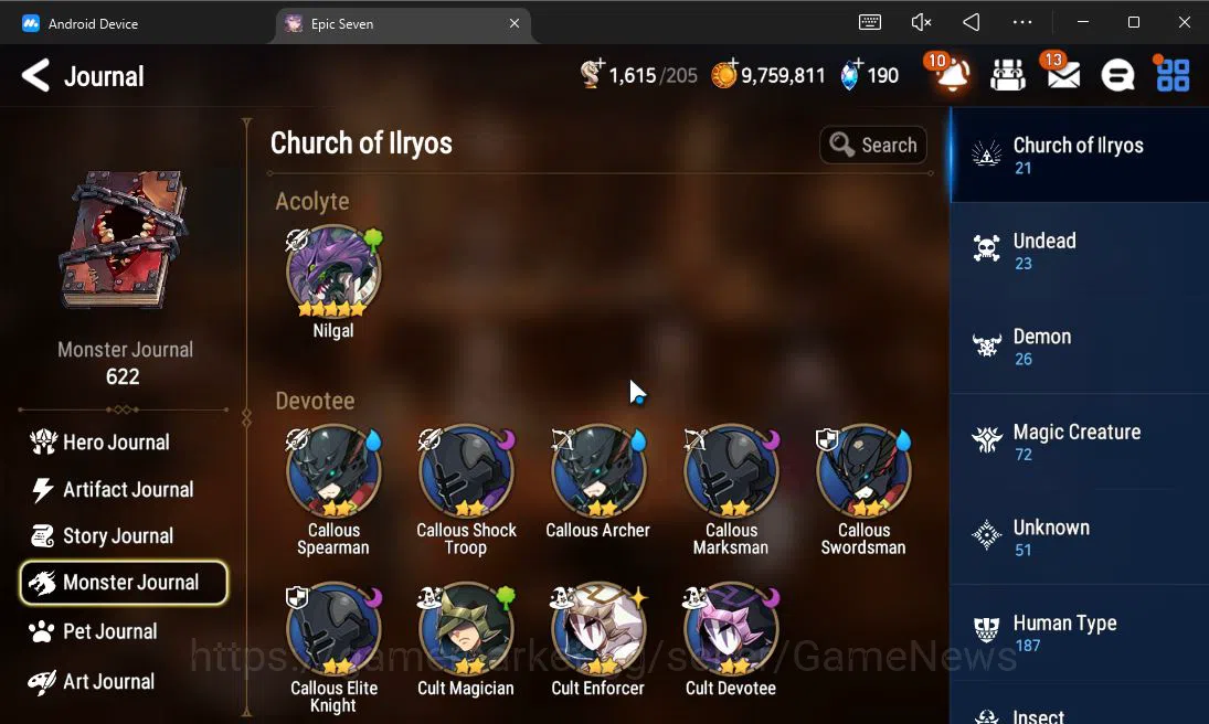 Epic Seven Accounts GLOBAL Unverif|Starter|3 ML(LR Krau,M Chloe,EW Lud image 9