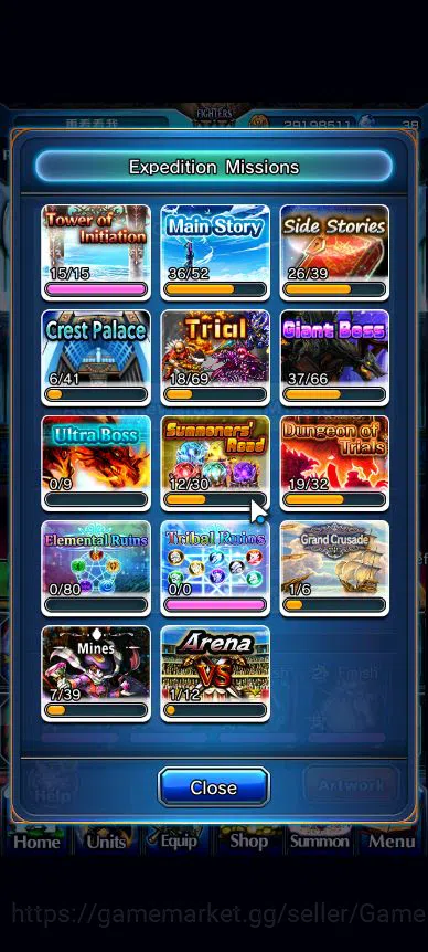 Grand Summoners Accounts Global|Rank 99|14 Ascend|[PaladinRoy,IsliidHP,Rimu image 12