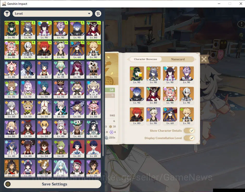 Genshin Impact Accounts ASIA |AR 58|8 Limit+8(*5WeP)|Prime Columbina|Colum image 1