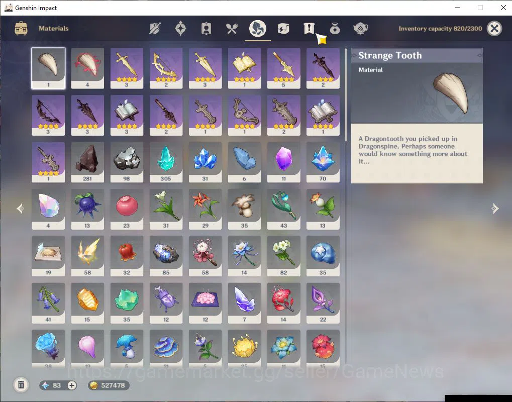 Genshin Impact Accounts ASIA |AR 58|8 Limit+8(*5WeP)|Prime Columbina|Colum image 11
