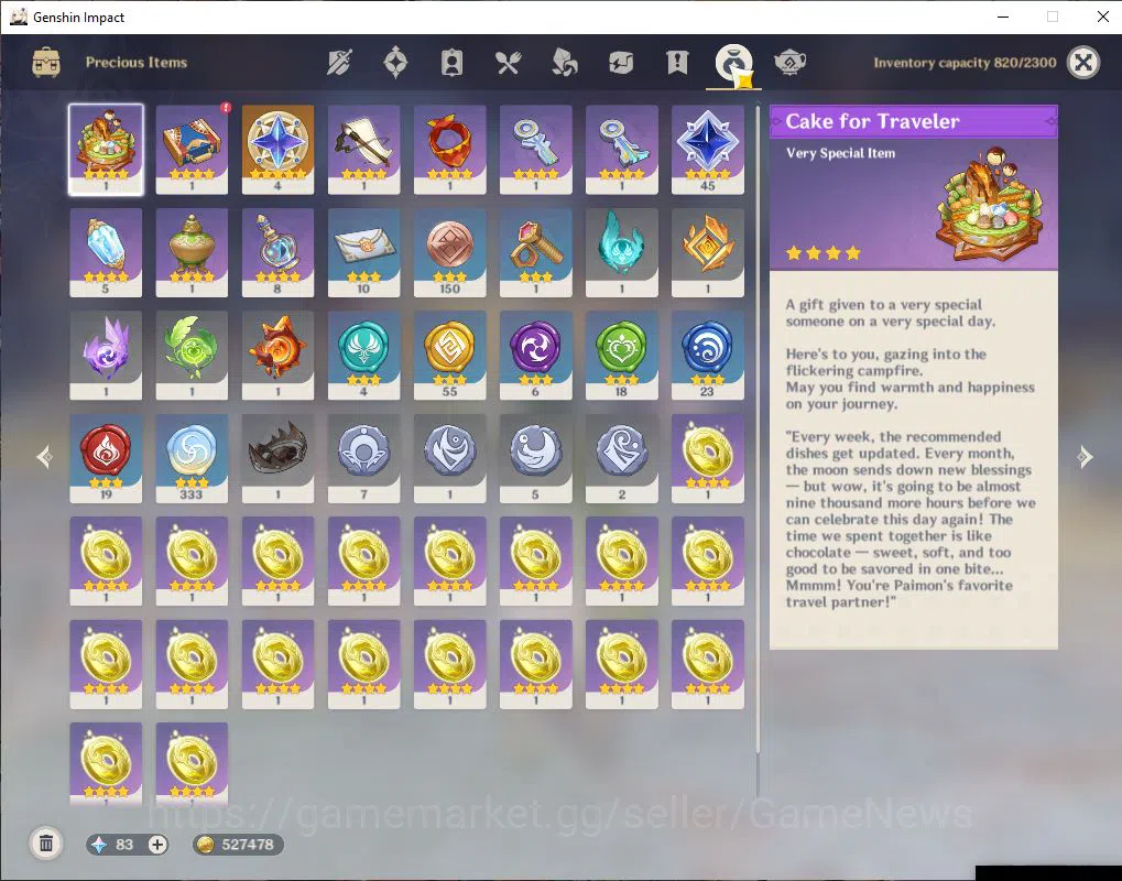 Genshin Impact Accounts ASIA |AR 58|8 Limit+8(*5WeP)|Prime Columbina|Colum image 14
