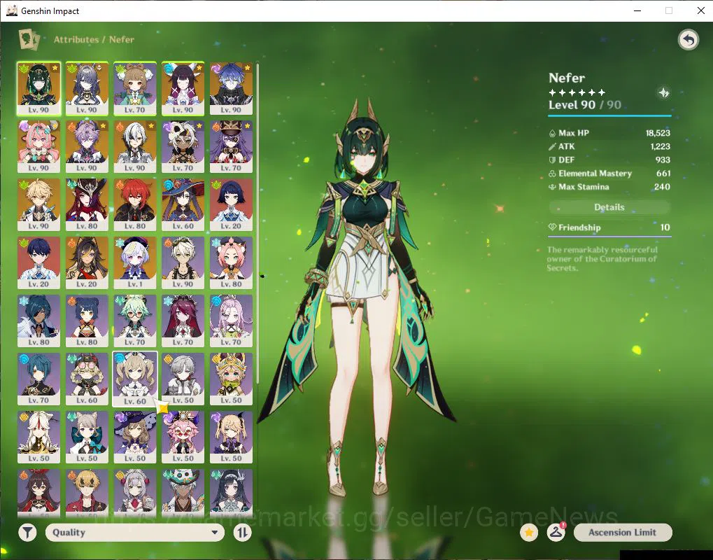 Genshin Impact Accounts ASIA |AR 58|8 Limit+8(*5WeP)|Prime Columbina|Colum image 3