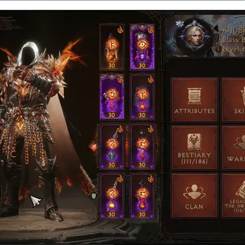 Diablo Immortal Accounts Mid-Tier SEA - Izual |CS On| 60 (1606) Blood Knight-Slinger|CR 61K|Reso 1843|Inferno XIV|25