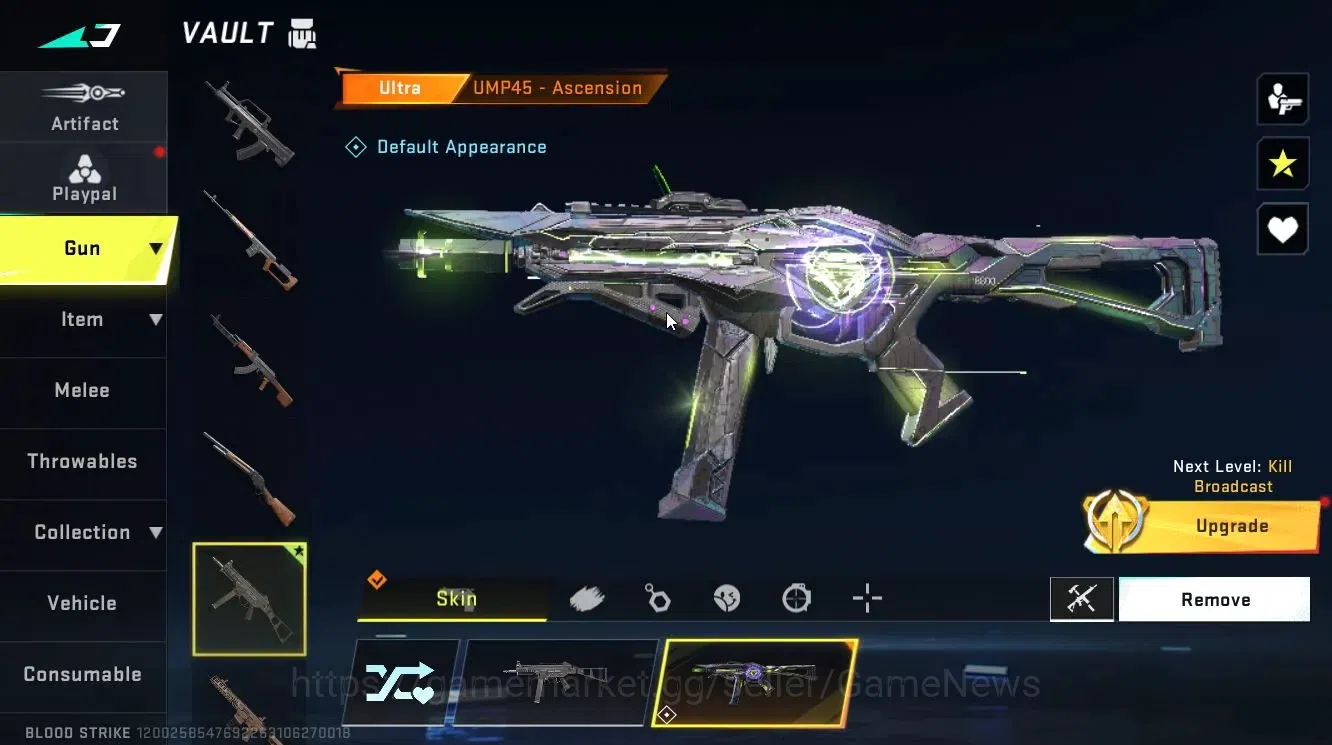 Blood Strike Accounts ASIA|ULTRA Striker ZERO-Agent Zero,UMP45-Ascension image 7