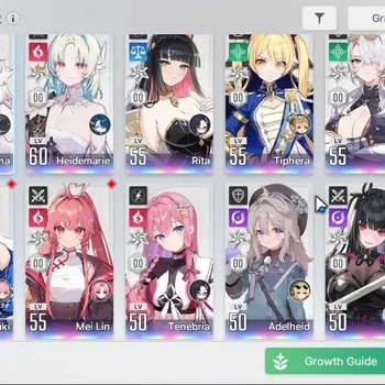 Chaos Zero Nightmare Accounts GLOBAL|Lv 55|19 SSR|HeidemarieM2+Sign,Adelheid,Diana,Rita,TipheraM1,Nine,Narja,ChizuruM1,etc|1