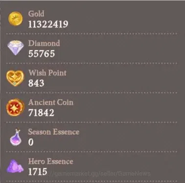 AFK Journey Accounts GLOBAL H57|VIP 3|Collab Frieren|2k Velvet Vouher|L image 10
