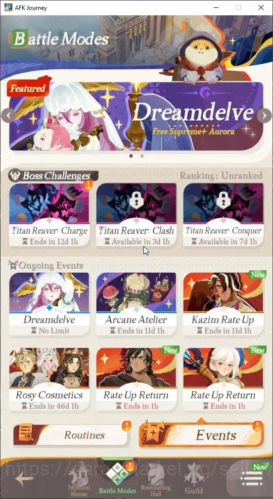 AFK Journey Accounts GLOBAL H57|VIP 3|Collab Frieren|2k Velvet Vouher|L image 16