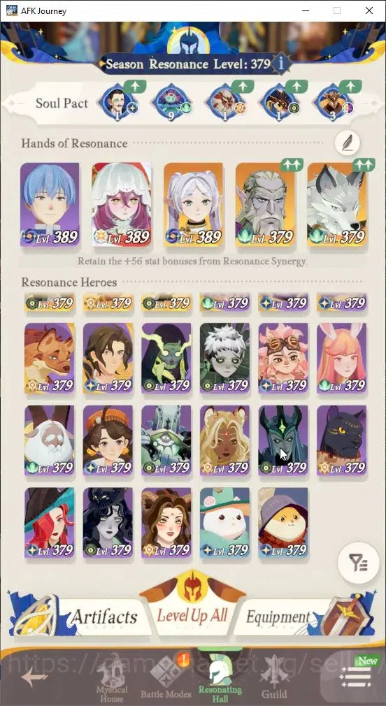 AFK Journey Accounts GLOBAL H57|VIP 3|Collab Frieren|2k Velvet Vouher|L image 2