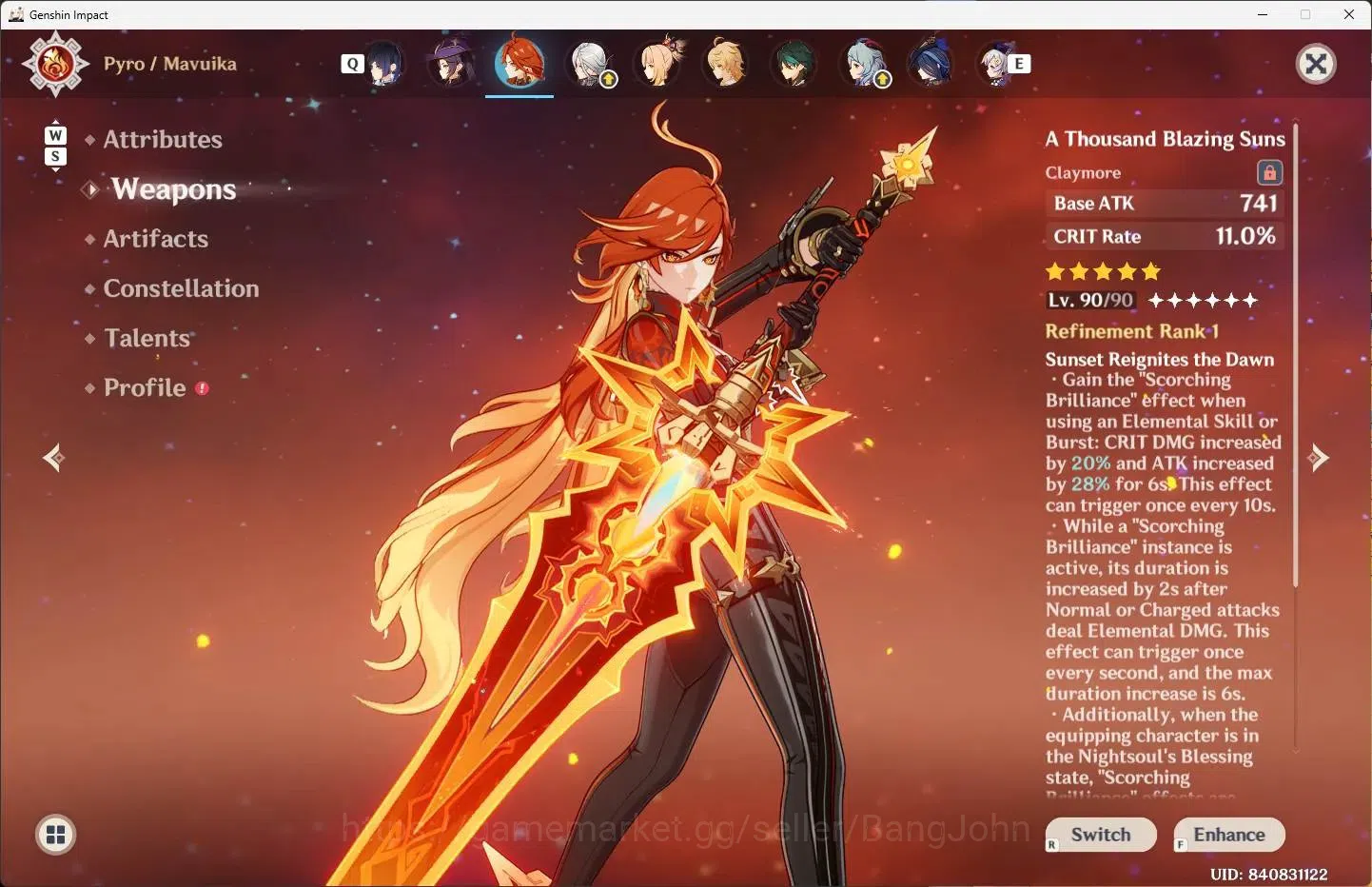 Genshin Impact Accounts ASIA|AR 60|21 Limit+5 Sign |Raiden Shogun,Xilonen, image 7