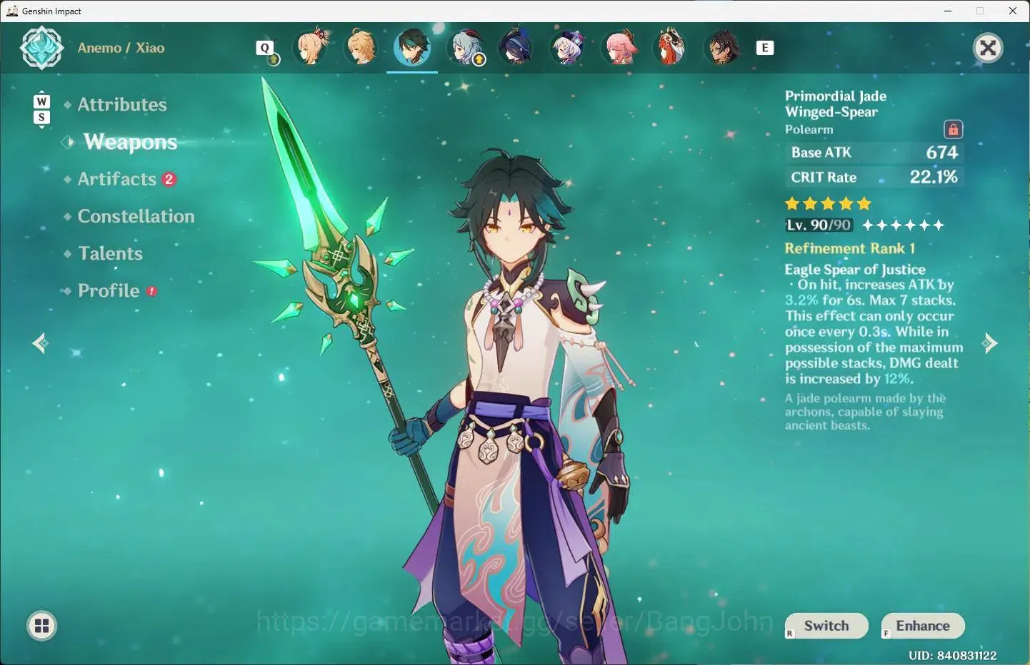 Genshin Impact Accounts ASIA|AR 60|21 Limit+5 Sign |Raiden Shogun,Xilonen, image 8