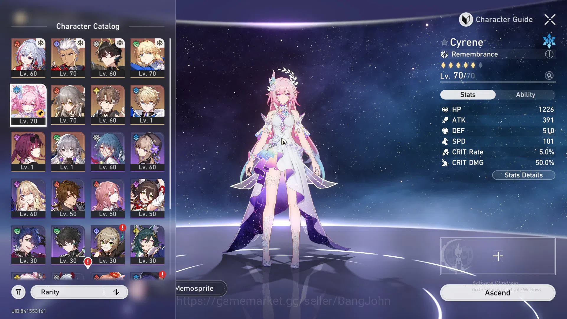 Honkai Star Rail Accounts Asia|TL 52|6 Limited|Cyrene,Saber,Kafka,DanHengPT, image 4