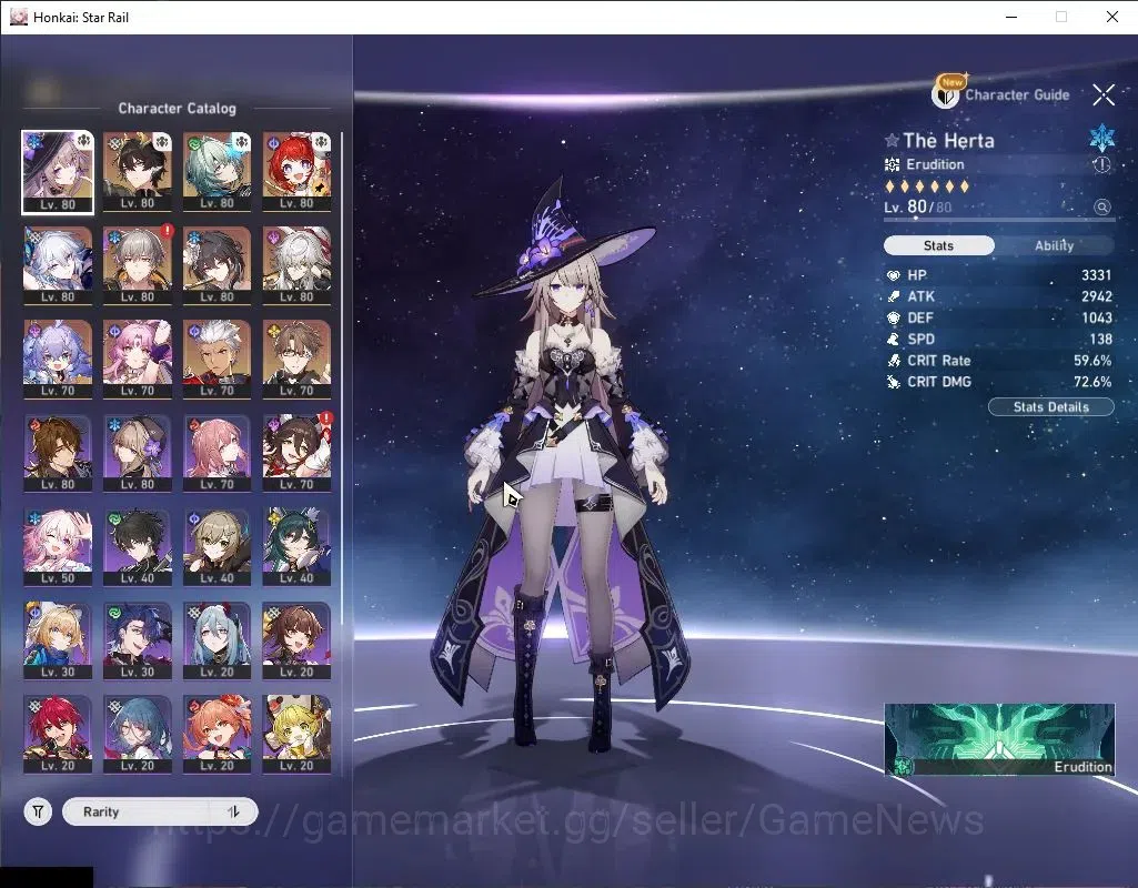 Honkai Star Rail Accounts Asia|TL 66|9 Limited|The HertaE2,Dante,Huohuo,B3,Y image 4
