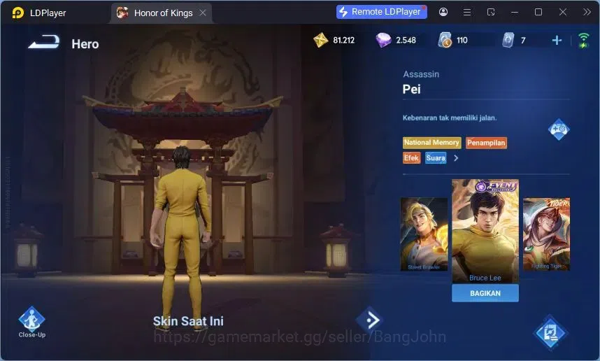 Honor of Kings Accounts Global | 80H 63S |1 Legend Lam, Limited Yuhuan, Ev image 15