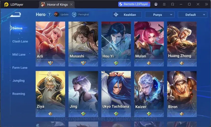 Honor of Kings Accounts Global | 80H 63S |1 Legend Lam, Limited Yuhuan, Ev image 5
