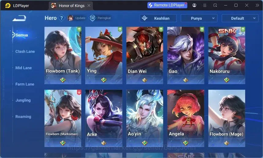 Honor of Kings Accounts Global | 80H 63S |1 Legend Lam, Limited Yuhuan, Ev image 8