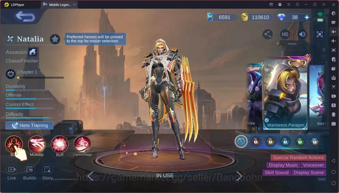 Mobile Legends: Bang Bang Accounts Global|Hero 96|Skin 167|Expert|CC Natalia|Luckybox image 9
