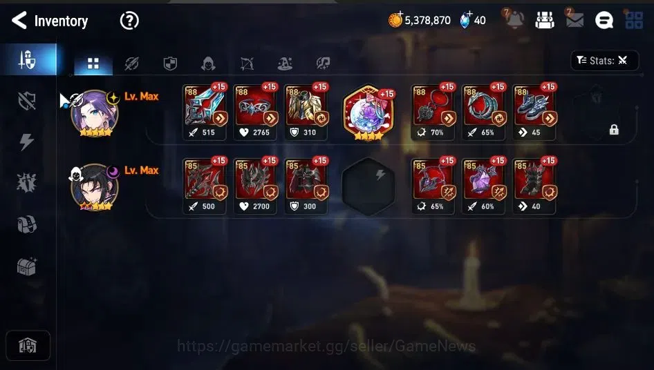 Epic Seven Accounts GLOBAL Unverif|New Era|2 ML(LQ Charlotte, DP Aria) image 14