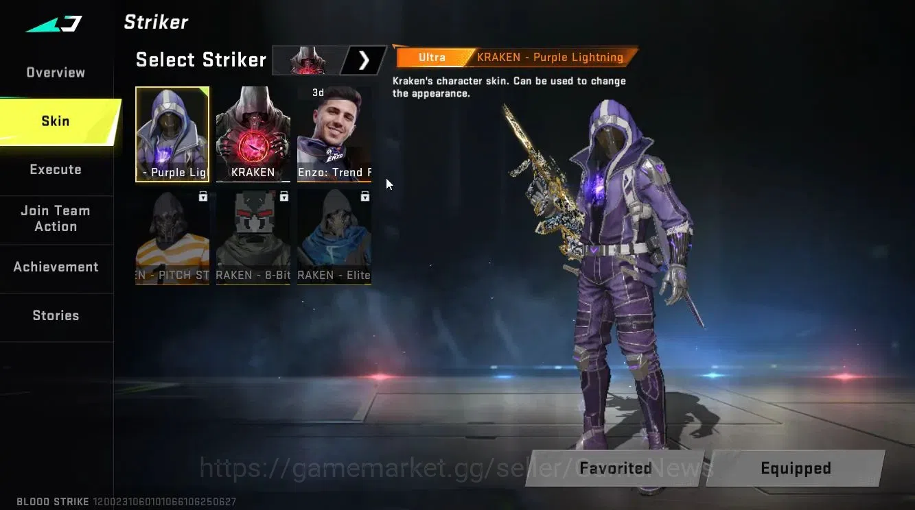 Blood Strike Accounts ASIA|ETERNAL AUG-Empyrean|ULTRA KRAKEN-Purple Ligh image 3