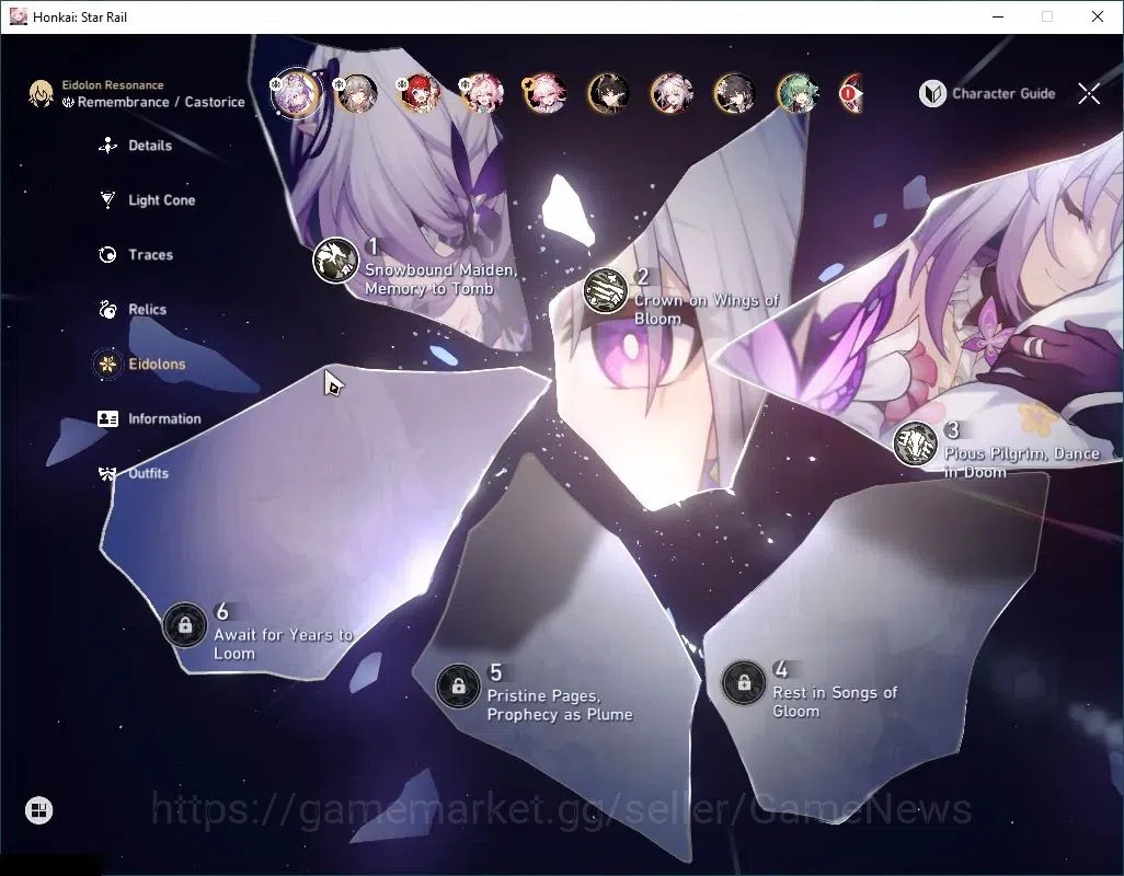 Honkai Star Rail Accounts Asia|TL 67|11 Limited|Casto E3+Sign,Hyacine,Evanes image 5
