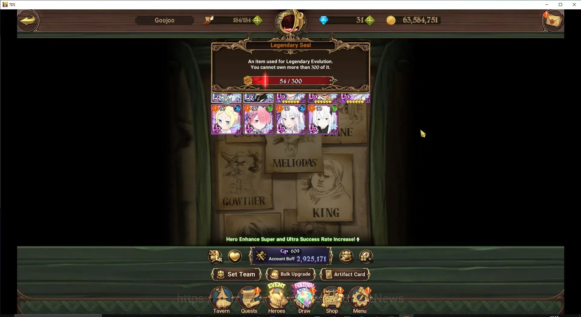 The Seven Deadly Sins: Grand Cross Accounts ASIA|2,9M CC|54 LS|4 LR+6 UR+Collab ReZero|S&B6/6, image 4
