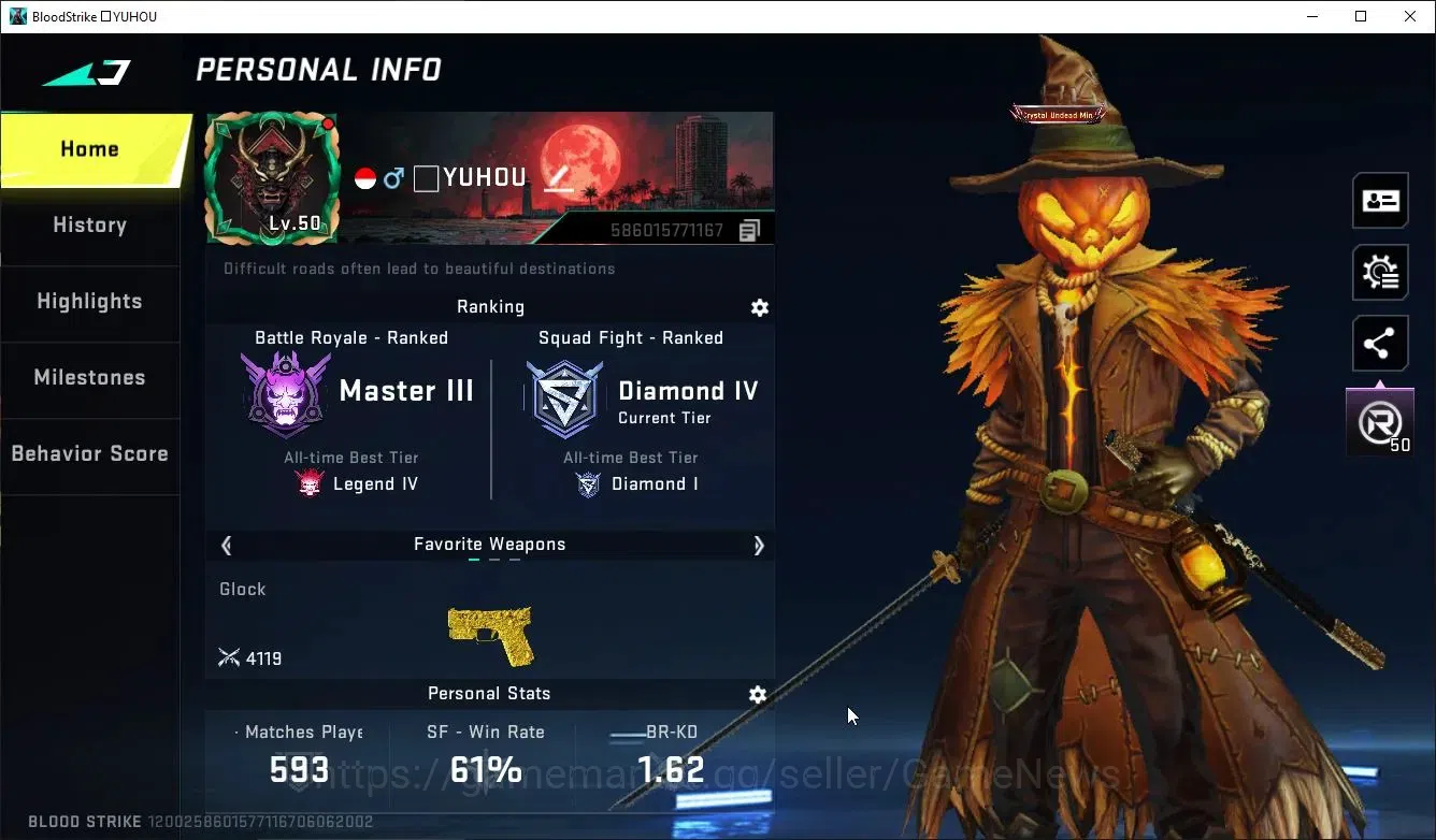 Blood Strike Accounts ASIA|ETERNAL Zero,DeAgle+Collab TR MCX,FN200,Takem image 2