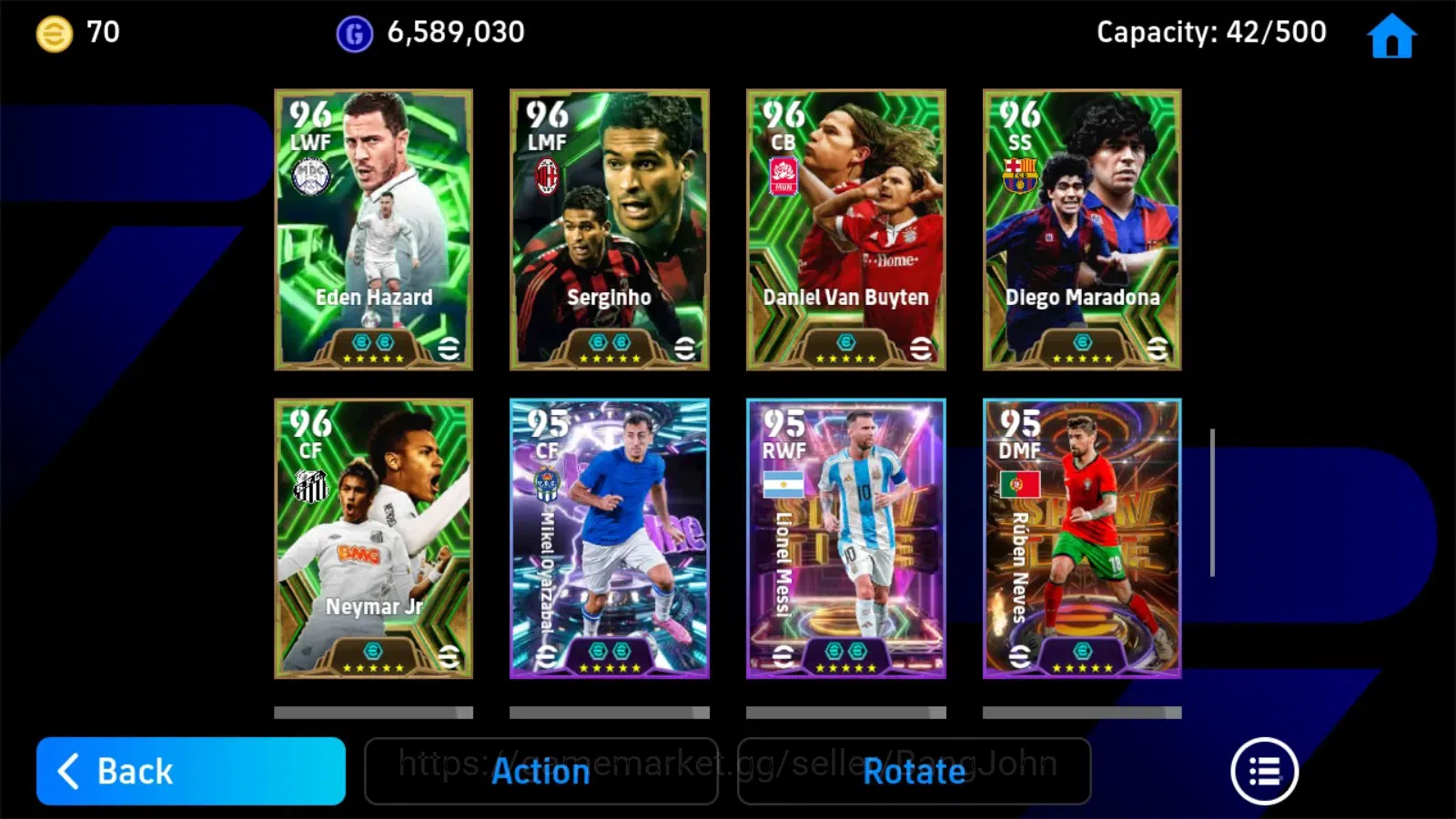 eFootball Accounts Android|PW 3201|Roberto Carlos BigT,Zico Epic,Raul image 3