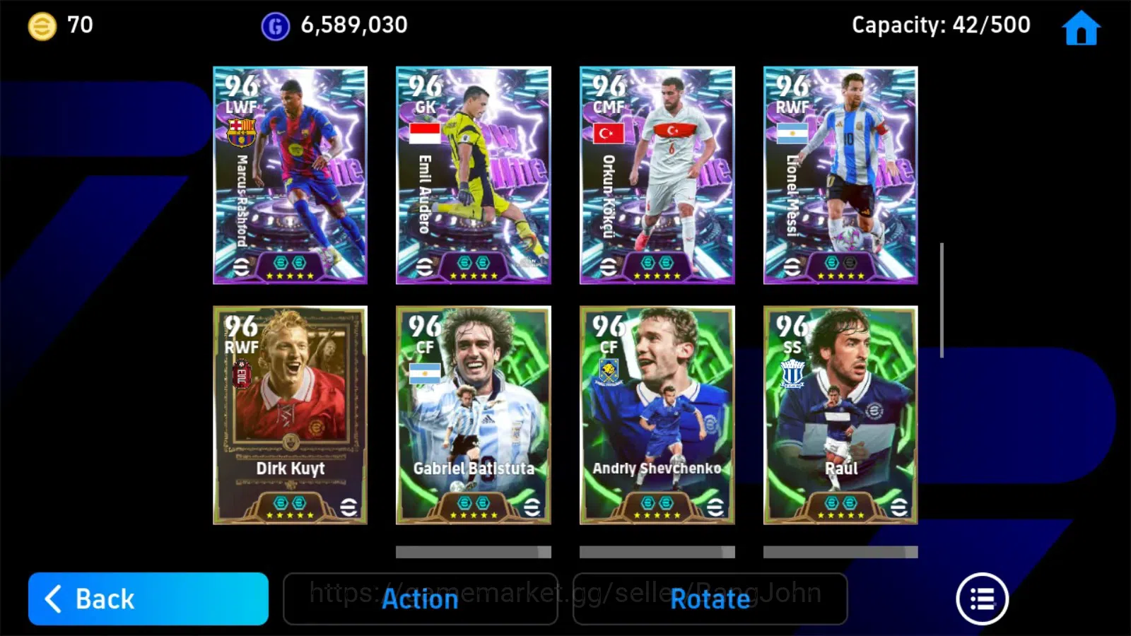 eFootball Accounts Android|PW 3201|Roberto Carlos BigT,Zico Epic,Raul image 4