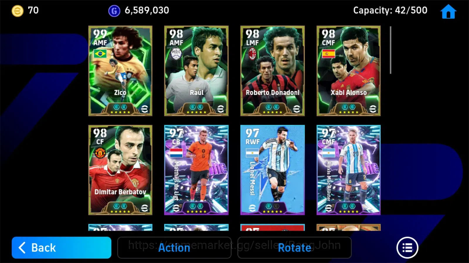 eFootball Accounts Android|PW 3201|Roberto Carlos BigT,Zico Epic,Raul image 6