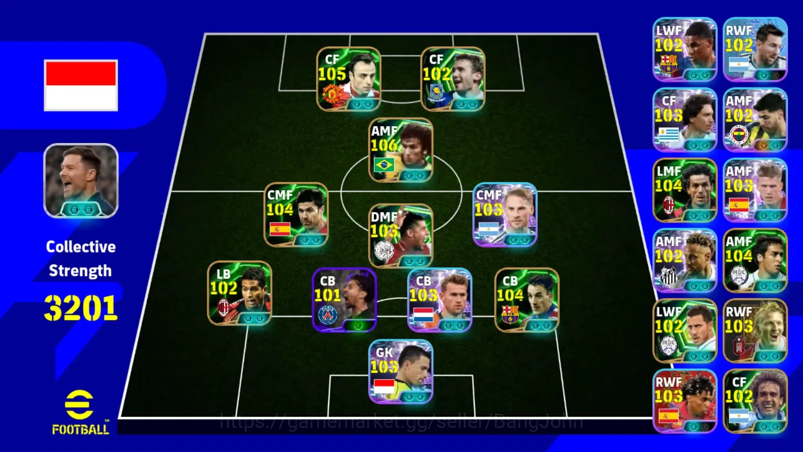 eFootball Accounts Android|PW 3201|Roberto Carlos BigT,Zico Epic,Raul image 9