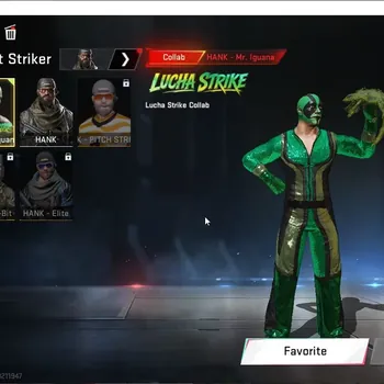 Blood Strike Accounts Collab Skin Asia|Collab Lucha Strike Mr Iguana+5 Ultra (Ethan,FAL Luchador,Galil,FN2K,Vector)|Limited
