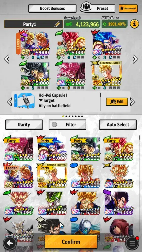 Dragon Ball Legends Accounts Global | Lvl 161|472M Total Power|15.2K CC|3 LR|9 image 5