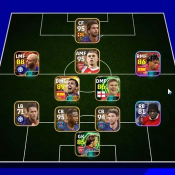 eFootball Accounts High-End Android|2 New Big Time Rodri ft Dimarco|Epic(Gerrard,Seaman)|Show Time Leo Messi,Lamine Yamal|5