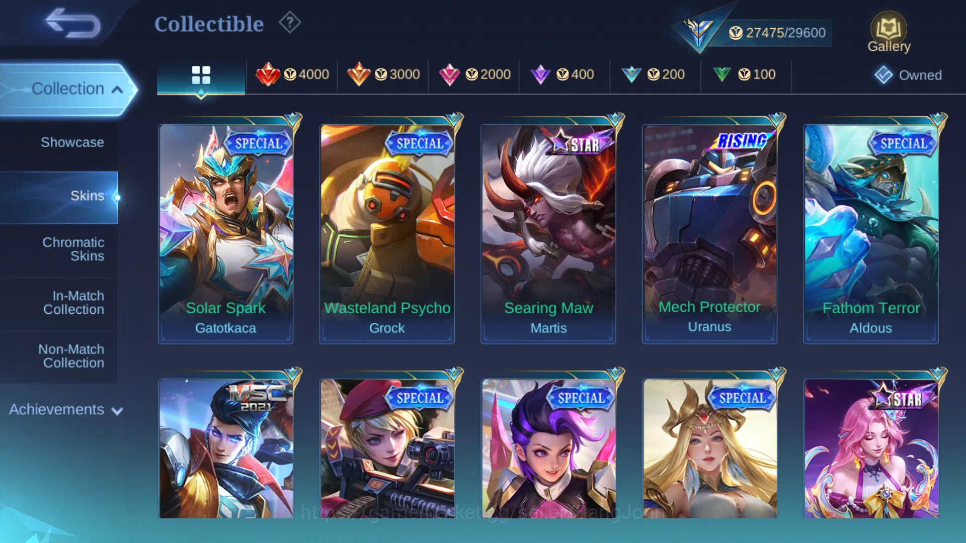 Mobile Legends: Bang Bang Accounts Skin 133 | Spec Tank | Lightborn Tigreal | Epic Ga image 10