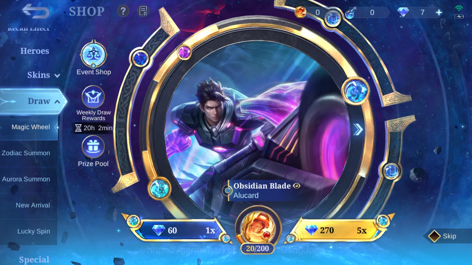Mobile Legends: Bang Bang Accounts Skin 133 | Spec Tank | Lightborn Tigreal | Epic Ga image 13