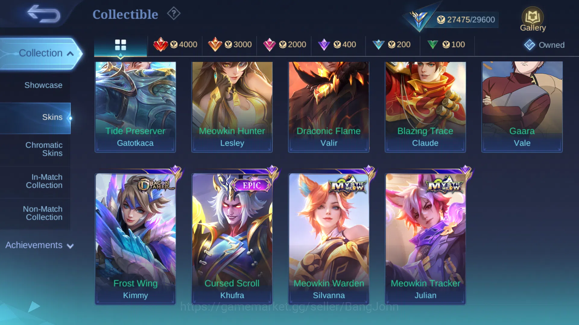 Mobile Legends: Bang Bang Accounts Skin 133 | Spec Tank | Lightborn Tigreal | Epic Ga image 7