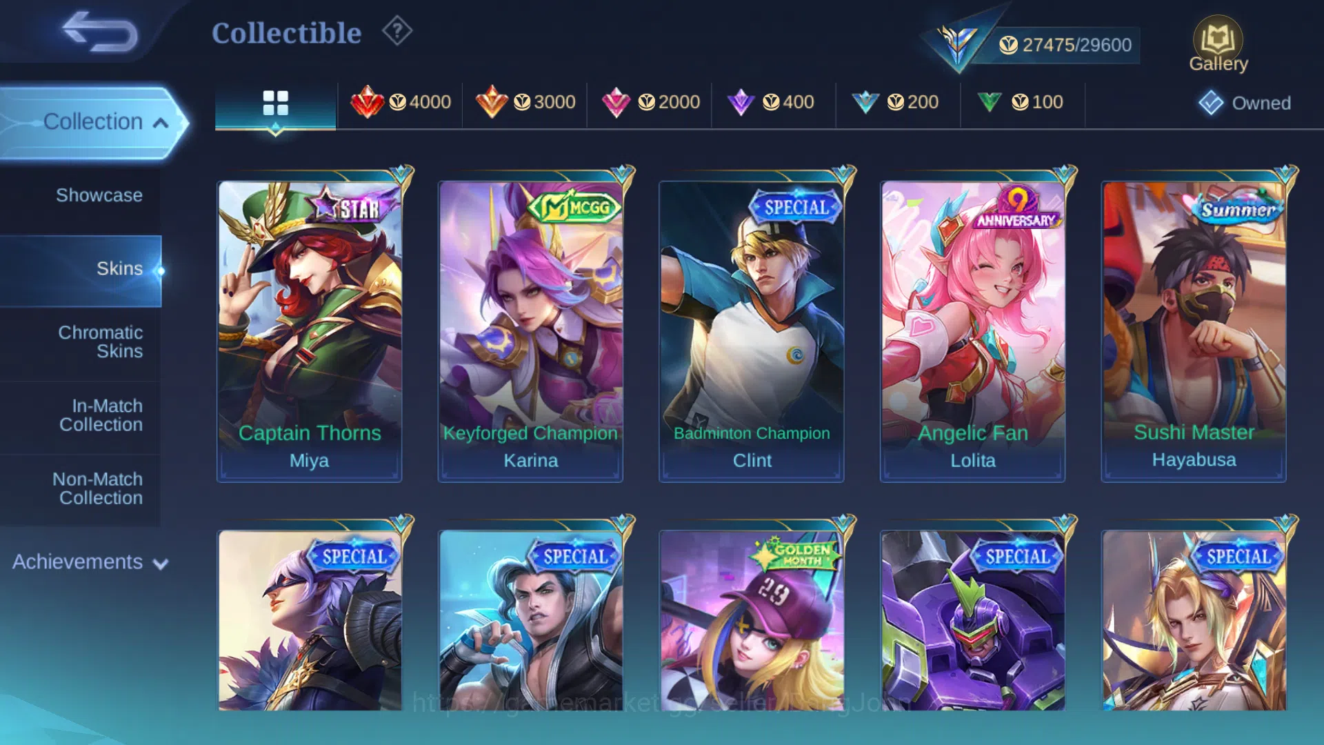 Mobile Legends: Bang Bang Accounts Skin 133 | Spec Tank | Lightborn Tigreal | Epic Ga image 8