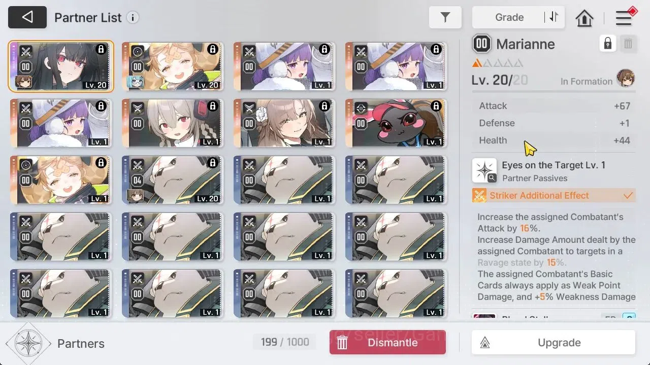 Chaos Zero Nightmare Accounts GLOBAL Lv35|5 SSR[Heidemarie,Tiphera,Veronica,Yuki,Haru]+9 SR[SelenaM1,MikaM2,NiaM3,Beryl]+1 7