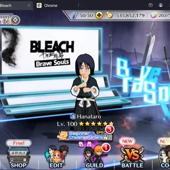Bleach: Brave Souls Accounts Mid-Tier Global |5K BP+20K Orb|Mid Game|Bazz-B TYBW24|Hanataro Healer|KlabID|Check SS BBS988B