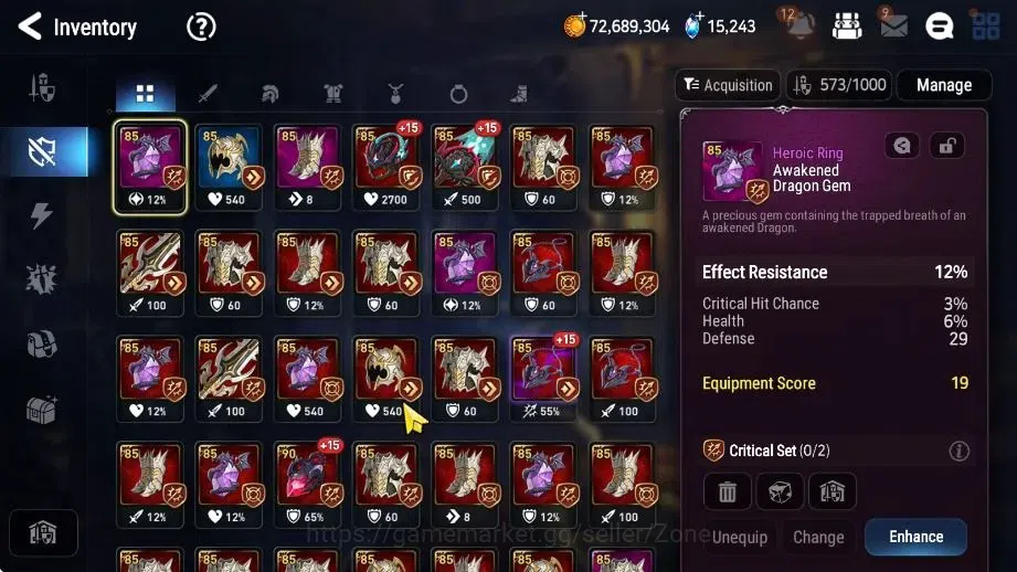 Epic Seven Accounts High-End ASIA|17ML (SN Yulha, Salome, Abyss Yufine, Emp ILynav, LHC, RRoana)|PoH, Theather ON|SS|Stove 12