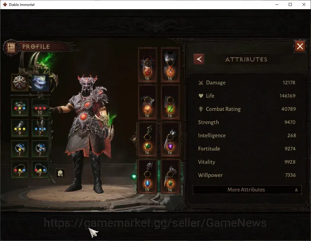 Diablo Immortal Accounts SA - Malah|CS ON|Lv60(666)|Druid|40k CR|Reso 390|P image 3